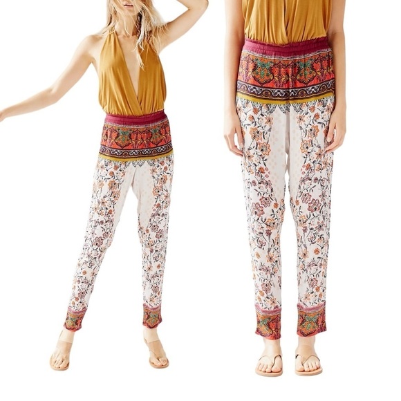 FREE PEOPLE Extreme Printed Harem Pants - Picture 1 of 11